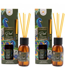  LA CASA DE LOS AROMAS SAFARI Patyczki zapachowe REAL ATTRACTIVE 95 ml, pakiet 2 opakowań 2