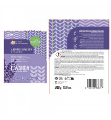 LA CASA DE LOS AROMAS Pochłaniacz wilgoci LAWENDA Zapas, 300 g 2