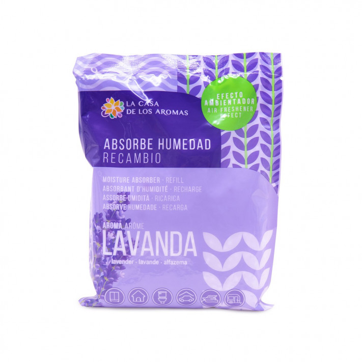 LA CASA DE LOS AROMAS Pochłaniacz wilgoci LAWENDA Zapas, 300 g