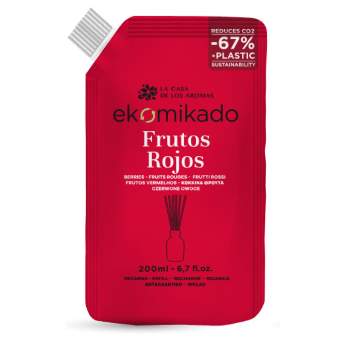 LA CASA DE LOS AROMAS Olejek zapachowy Zapas folia CZERWONE OWOCE, 200 ml