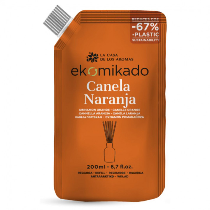 LA CASA DE LOS AROMAS Olejek zapachowy Zapas folia CYNAMON-POMARAŃCZA, 200 ml