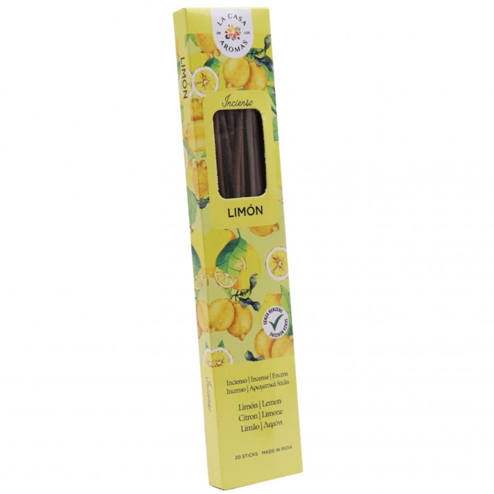 LA CASA DE LOS AROMAS INTENSO Kadzidła zapachowe LIMON, 20 szt