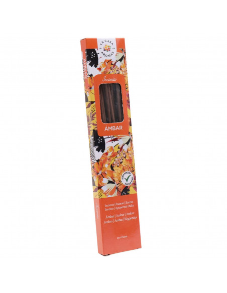 LA CASA DE LOS AROMAS INTENSO Kadzidła zapachowe AMBER, 20 szt