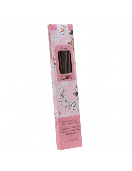 LA CASA DE LOS AROMAS INTENSO Kadzidła zapachowe MUSGO BLANCO, 20 szt