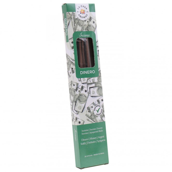 LA CASA DE LOS AROMAS INTENSO Kadzidła zapachowe DINERO, 20 szt