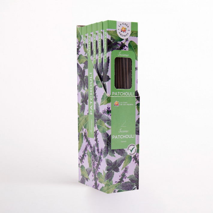 LA CASA DE LOS AROMAS INTENSO Kadzidła zapachowe PATCHOULI, 100+20 szt pakiet 5+1
