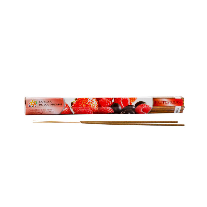 LA CASA DE LOS AROMAS INTENSO Kadzidła zapachowe CZERWONE OWOCE, 100+20 szt pakiet 5+1