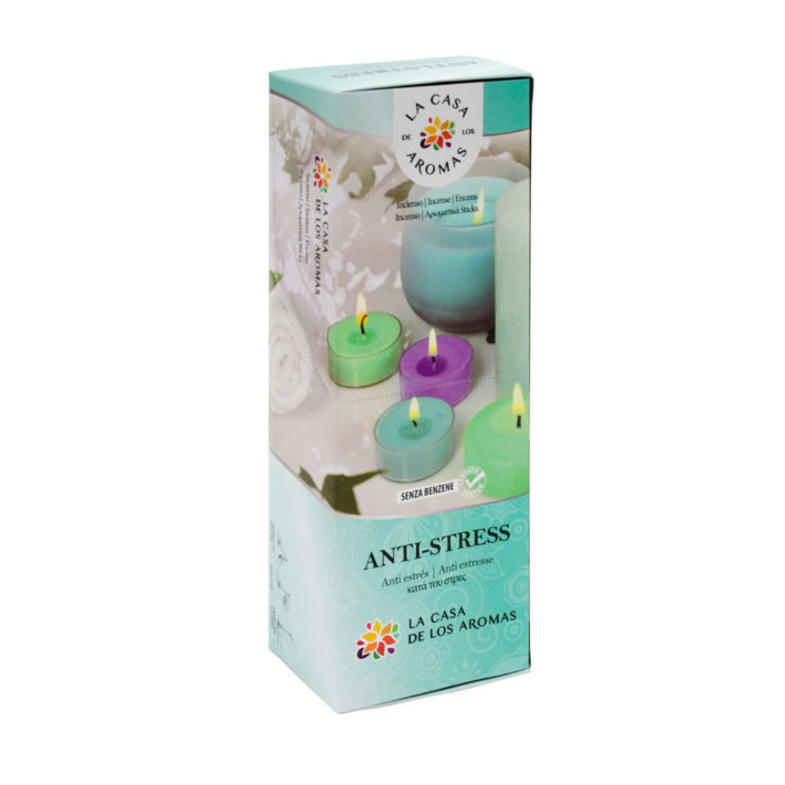 LA CASA DE LOS AROMAS INTENSO Kadzidła zapachowe ANTISTRESS, 100+20 szt pakiet 5+1
