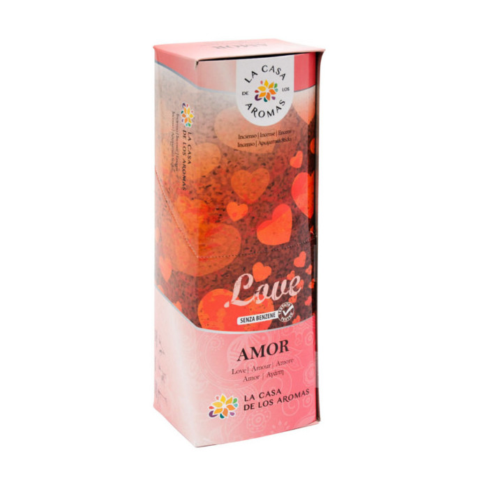 LA CASA DE LOS AROMAS INTENSO Kadzidła zapachowe AMOR, 100+20 szt pakiet 5+1