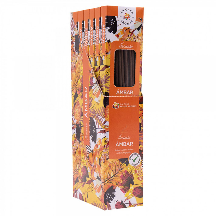 LA CASA DE LOS AROMAS INTENSO Kadzidła zapachowe AMBER, 100+20 szt pakiet 5+1