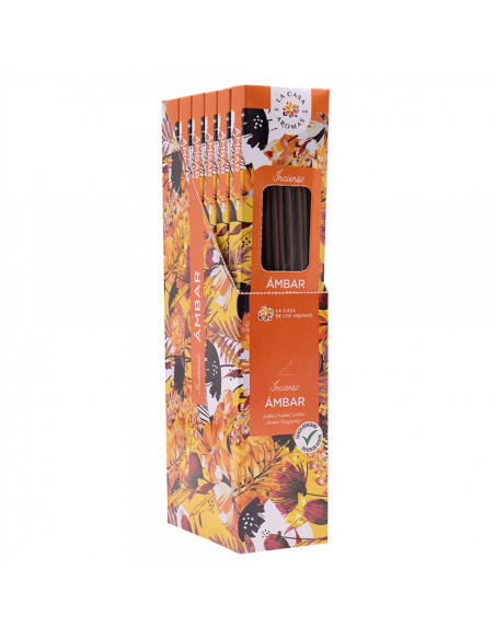 LA CASA DE LOS AROMAS INTENSO Kadzidła zapachowe AMBER, 100+20 szt pakiet 5+1