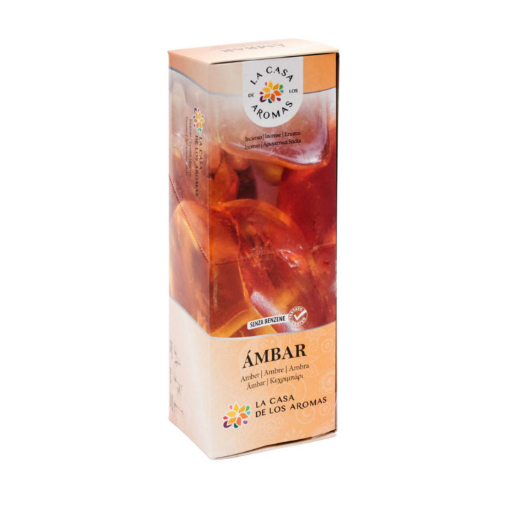 LA CASA DE LOS AROMAS INTENSO Kadzidła zapachowe AMBER, 100+20 szt pakiet 5+1