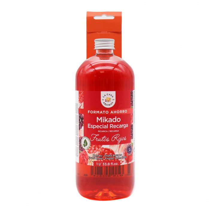 LA CASA DE LOS AROMAS INTENSO Płyn zapachowy CZERWONE OWOCE, 1000 ml  zapas