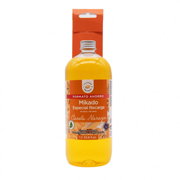 LA CASA DE LOS AROMAS INTENSO Płyn zapachowy CYNAMON POMARAŃCZA, 1000 ml  zapas