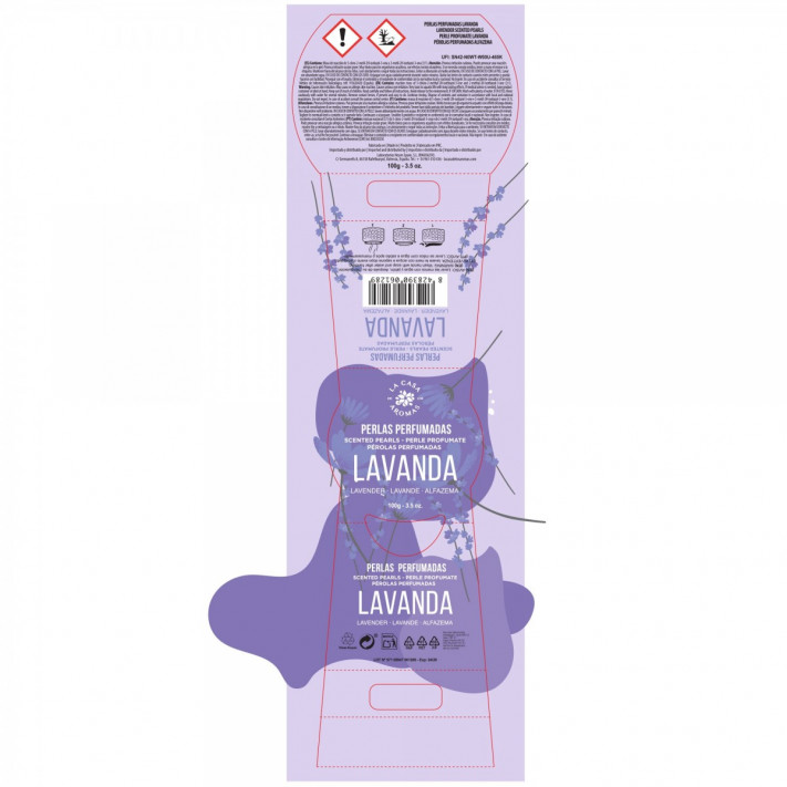LA CASA DE LOS AROMAS Odświeżacz powietrza w żelu LAWENDER, 100 g