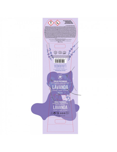 LA CASA DE LOS AROMAS Odświeżacz powietrza w żelu LAWENDER, 100 g