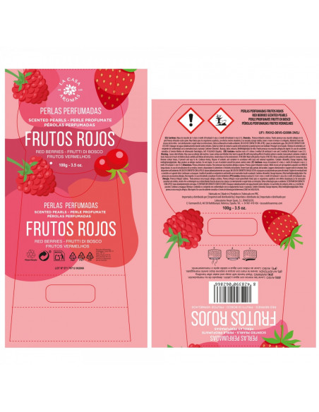 LA CASA DE LOS AROMAS Odświeżacz powietrza w żelu RED ROJOS, 100 g
