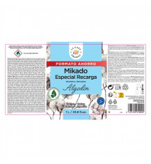 LA CASA DE LOS AROMAS INTENSO Płyn zapachowy KWIAT BAWEŁNY, 1000 ml zapas 2