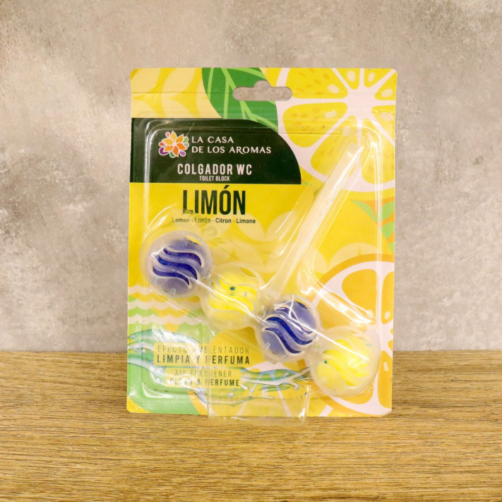 LA CASA DE LOS AROMAS Zawieszka do toalety LEMON, 2x56g