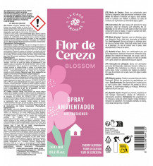 LA CASA DE LOS AROMAS Odświeżacz powietrza mgiełka KWIAT WIŚNI, 300 ml 2
