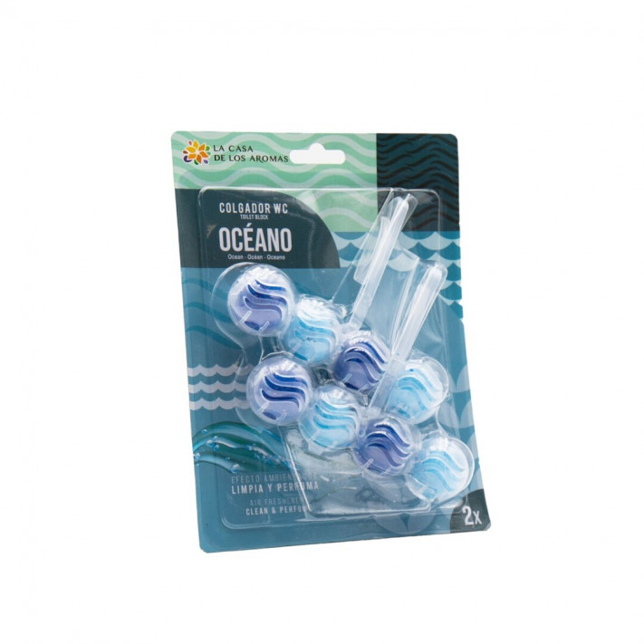 LA CASA DE LOS AROMAS Zawieszka do toalety OCEAN, 2x56 g