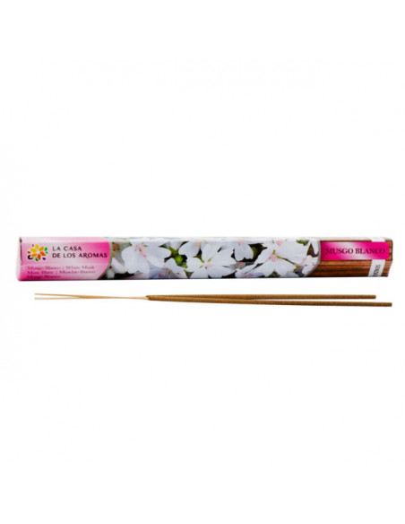 LA CASA DE LOS AROMAS INTENSO Kadzidła zapachowe MUSGO BLANCO, 100+20 szt pakiet 5+1
