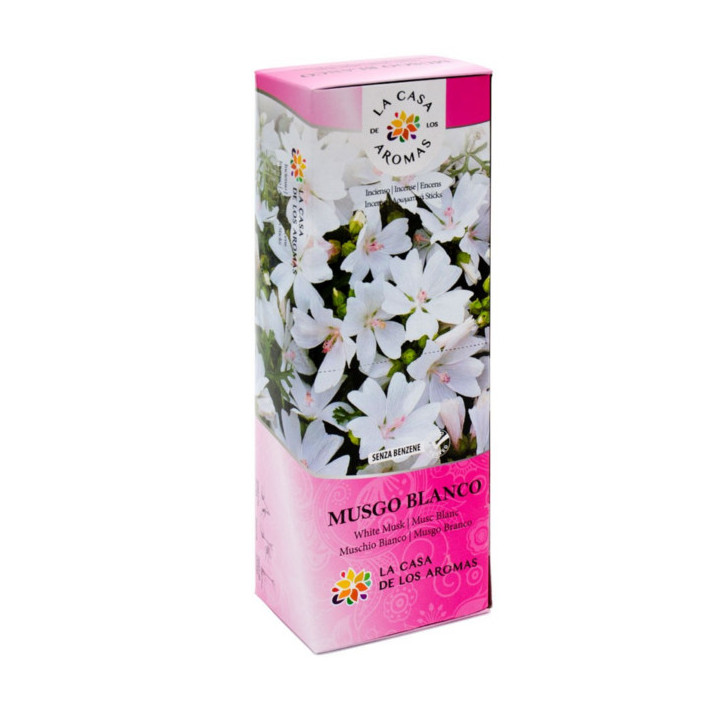 LA CASA DE LOS AROMAS INTENSO Kadzidła zapachowe MUSGO BLANCO, 100+20 szt pakiet 5+1