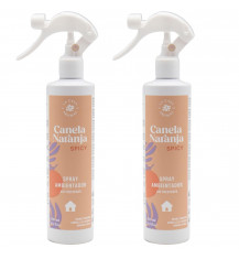 LA CASA DE LOS AROMAS Odświeżacz powietrza mgiełka CYNAMON POMARAŃCZA 300 ml, pakiet 2 sztuk