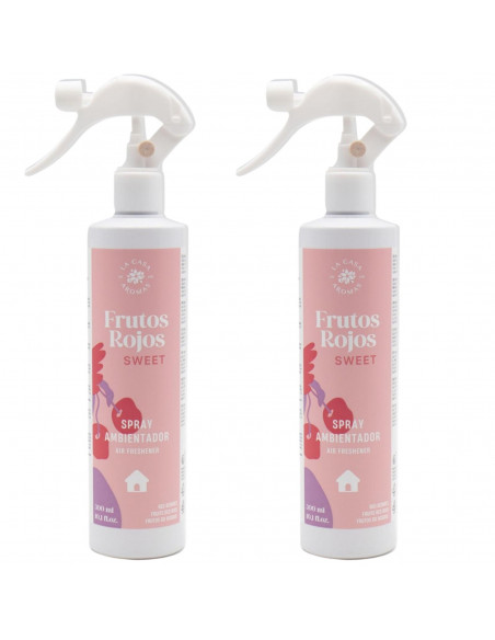 LA CASA DE LOS AROMAS Odświeżacz powietrza mgiełka CZERWONE OWOCE 300 ml, pakiet 2 sztuk