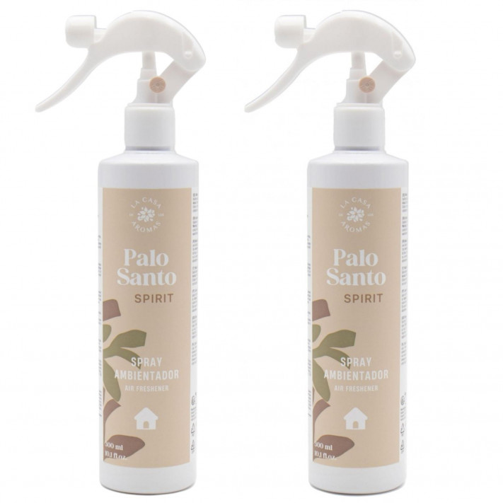 LA CASA DE LOS AROMAS Odświeżacz powietrza mgiełka PALO SANTO 300 ml, pakiet 2 sztuk
