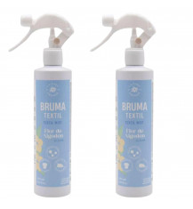 LA CASA DE LOS AROMAS Odświeżacz do tkanin, pościeli, dywanów 300 ml, pakiet 2 sztuk KWIAT BAWEŁNY