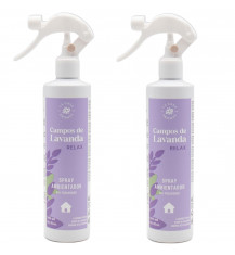 LA CASA DE LOS AROMAS Odświeżacz powietrza mgiełka LAWENDA 300 ml, pakiet 2 szt.