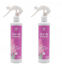 LA CASA DE LOS AROMAS Odświeżacz powietrza mgiełka KWIAT WIŚNI 300 ml, pakiet 2 sztuk
