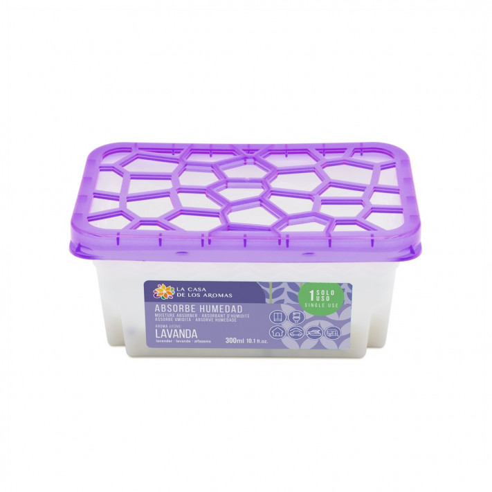 LA CASA DE LOS AROMAS Pochłaniacz wilgoci LAWENDA, 300 ml