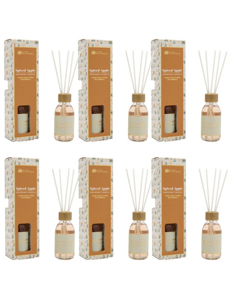 LA CASA DE LOS AROMAS X-MAS Patyczki zapachowe CYNAMON JABŁKO 95 ml, pakiet 6 opakowań