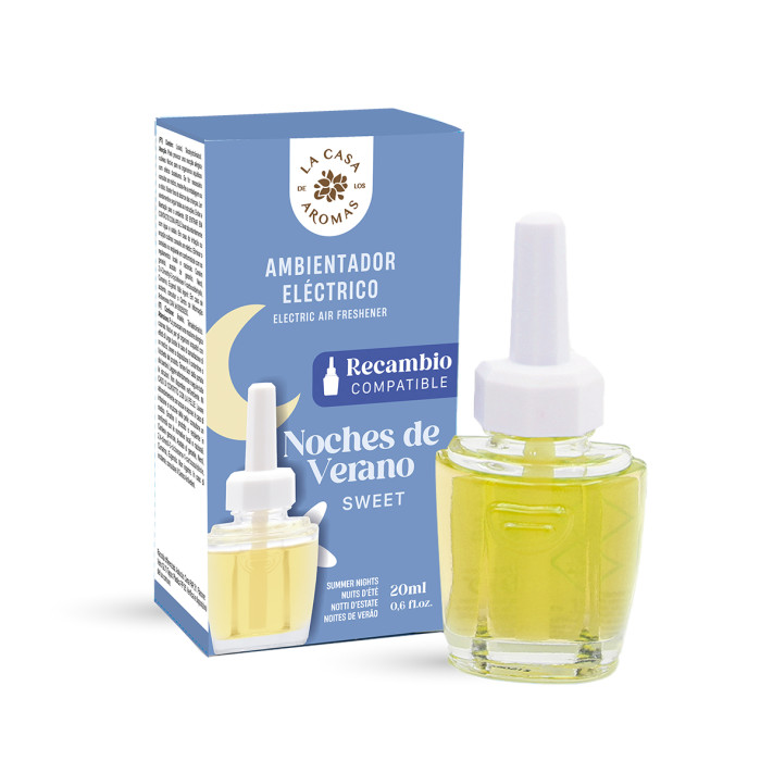LA CASA DE LOS AROMAS Odświeżacz powietrza zapas  LETNIA NOC, 20 ml