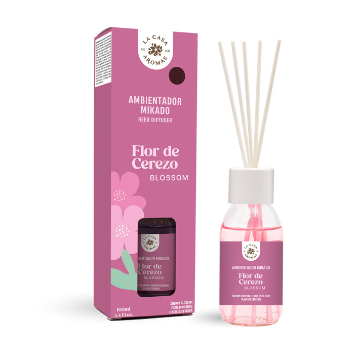 LA CASA DE LOS AROMAS INTENSO Patyczki zapachowe KWIAT WIŚNI, 100 ml