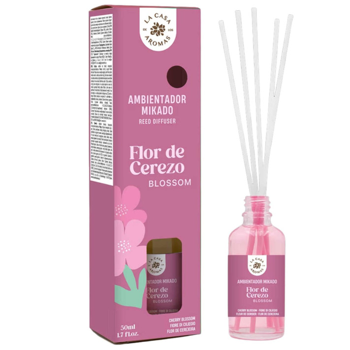 LA CASA DE LOS AROMAS INTENSO Patyczki zapachowe KWIAT WIŚNI, 50 ml