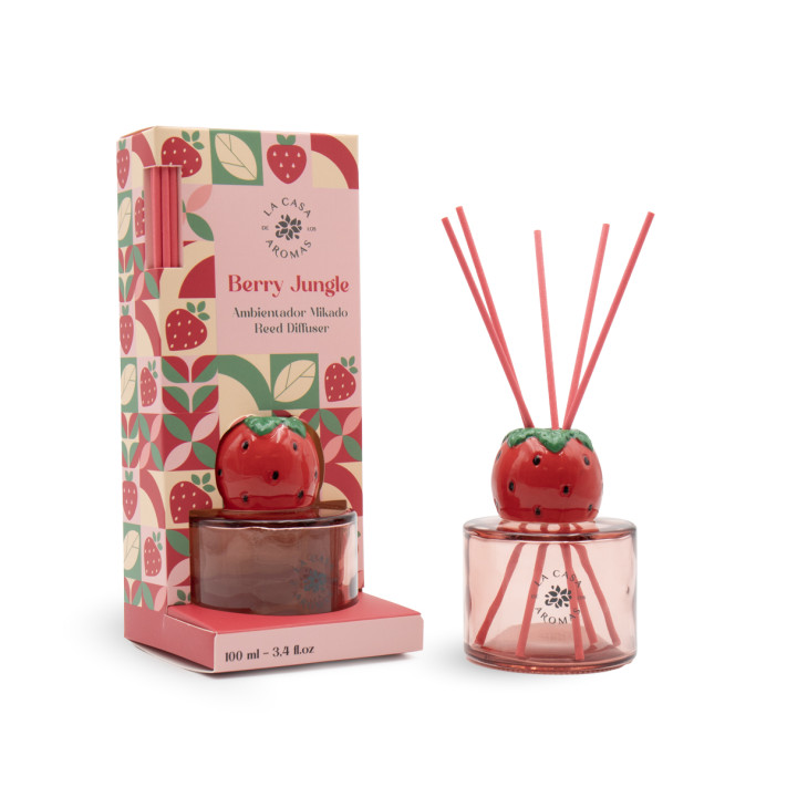 LA CASA DE LOS AROMAS FRUITY Patyczki zapachowe OWOCOWA DŻUNGLA JAGODOWA, 100 ml