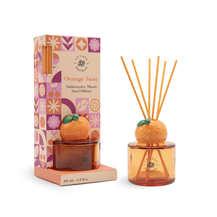 LA CASA DE LOS AROMAS FRUITY Patyczki zapachowe OWOCOWO - POMARAŃCZOWY AKCENT, 100 ml