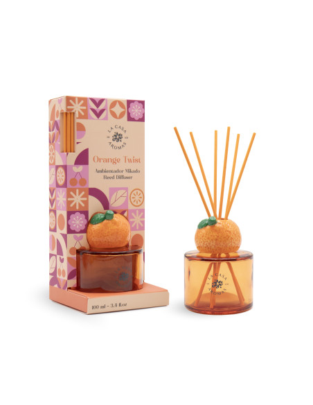 LA CASA DE LOS AROMAS FRUITY Patyczki zapachowe OWOCOWO - POMARAŃCZOWY AKCENT, 100 ml