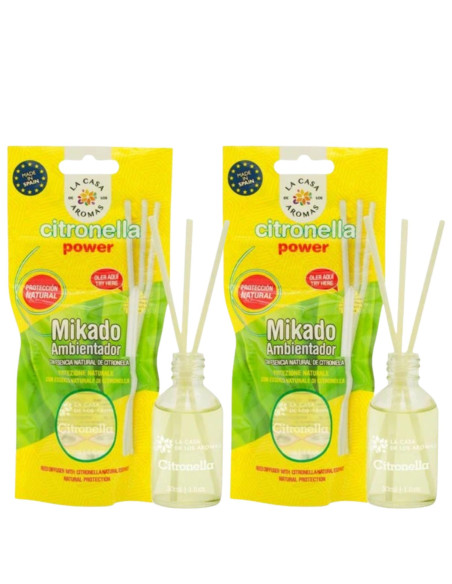 CITRONELLA LA CASA DE LOS AROMAS Patyczki zapachowe 30 ml, pakiet 2 opakwań