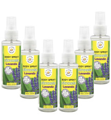 LA CASA DE LOS AROMAS CITRONELLA Mgiełka do ciała o zapachu LAWENDA 100 ml, pakiet 6 szt.