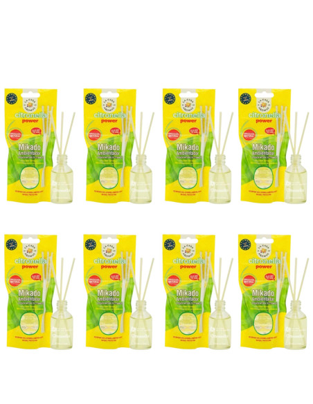 CITRONELLA LA CASA DE LOS AROMAS Patyczki zapachowe 30 ml, pakiet 8 opakwań