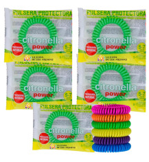 CITRONELLA LA CASA DE LOS AROMAS Bransoletka spiralna o zapachu TRAWY CYTRYNOWEJ, 5 sztuk