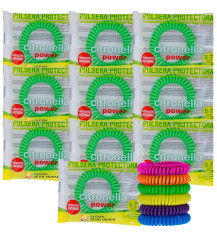 CITRONELLA LA CASA DE LOS AROMAS Bransoletka spiralna o zapachu TRAWY CYTRYNOWEJ, 10 sztuk