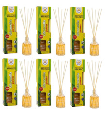 LA CASA DE LOS AROMAS CITRONELLA Patyczki zapachowe TRAWA CYTRYNOWA 50 ml, pakiet 6 szt.