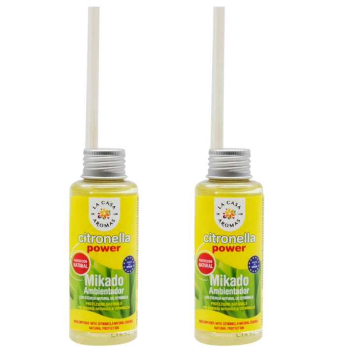 LA CASA DE LOS AROMAS Patyczki o zapachu TRAWY CYTRYNOWEJ, 100 ml zapas