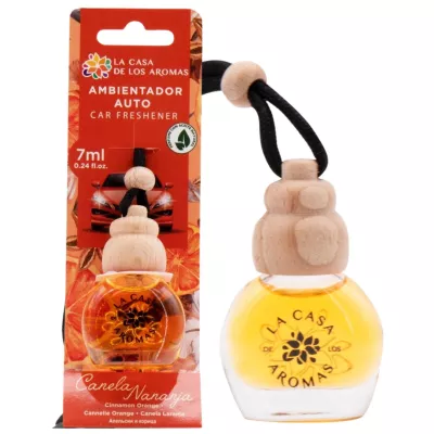 LA CASA DE LOS AROMAS Odświeżacz do samochodu CYNAMON-POMARAŃCZA , 7 ml  2