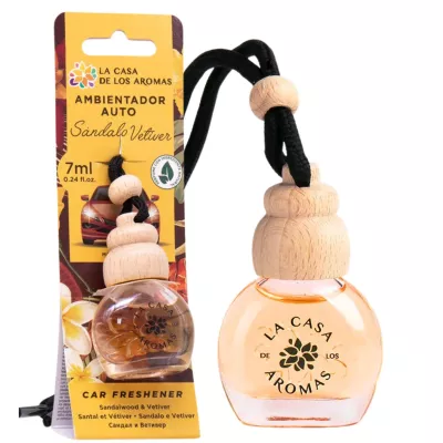 LA CASA DE LOS AROMAS Odświeżacz do samochodu DRZEWO SANDAŁOWE, 7 ml